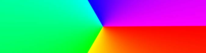 Example of a color palette as seen with simulated color blindness