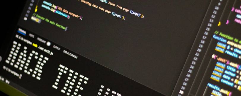 A web developer coding with multiple languages and encoding symbols, illustrating best practices for encoding